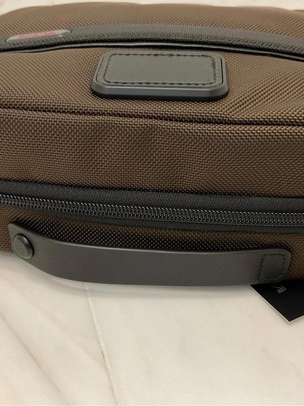 NEW Tumi GEN 4.3 - 8.5” Ballistic Zippered Split Travel Dopp Kit - COFFEE BROWN
